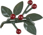 Park Designs Leaves and Berries Napkin Ring Set of 4 | Holiday Metal Napkin Holders with Festive Figural Berry & Leaf Design | 2" H x 3" W x 2" D | Rustic Farmhouse Christmas Table Decor
