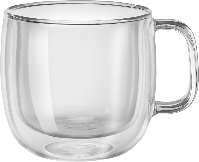 ZWILLING Sorrento Plus 2-pc Double-Wall Glass Cappuccino Mug Set - Image 2