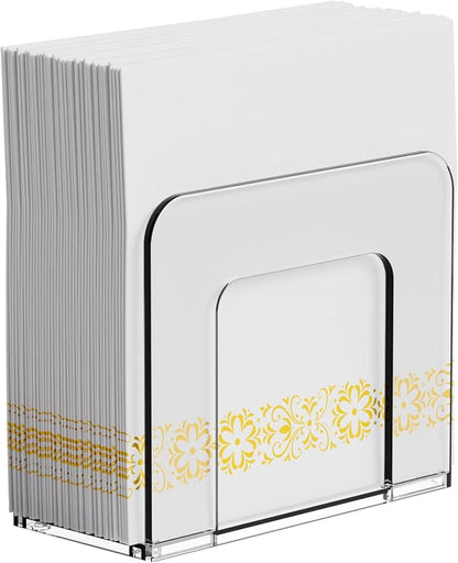 5x5 Upright Clear Napkin Holder by Yieach