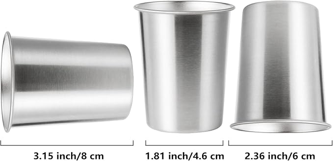 8 Pack 6 oz Stainless Steel Cups - Image 4