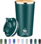 Insulated Travel Coffee Mug Reusable Coffee Tumbler Cup by QEMAUUAHealthyLife