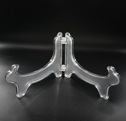 Artliving Display Stand Easel Bowl Stand for Display Large Deep Bowls, Platters and Deep Dishes Clear