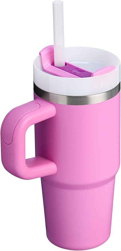 STANLEY Quencher H2.0 Flow State Tumbler, 14 oz, Peony | Handle and Straw | - Image 3