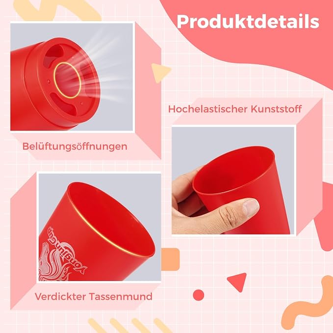 yeesport 24 Sport Stacking Cups Blue/Red Training Set - Image 3