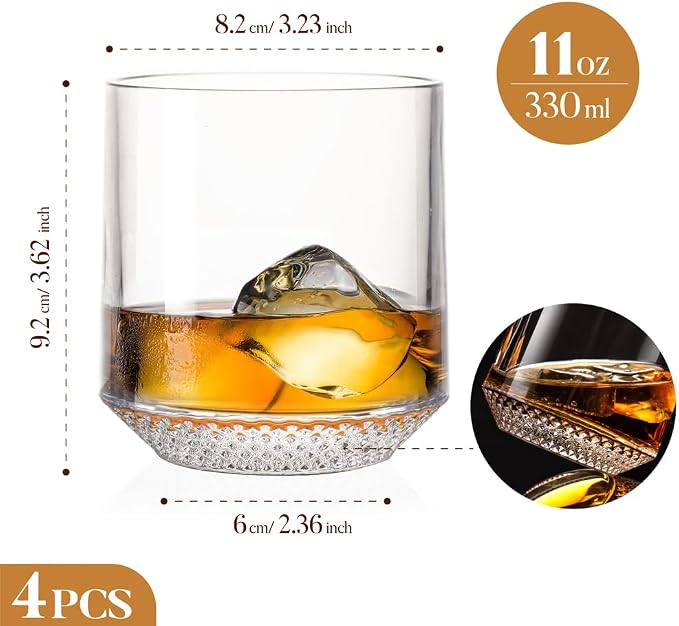 4pcs 11Oz Drinking Glasses Tumbler Set Great - Image 5