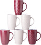 AmorArc 20 oz Large Coffee Mugs Set of 6, Tall Ceramic Coffee Cups | 3 Assorted by AmorArc