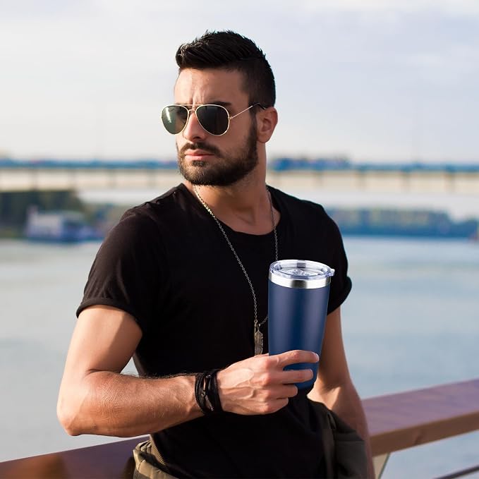 MEZMUT 20oz Insulated Tumbler Travel Coffee Mug - Image 7