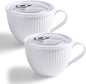 24oz Soup Mug with Handle & Lid, Microwave Soup Bowl/Cup, Ice Cream and by Hoilse