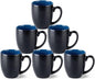 GBhome 12 oz Coffee Mugs Set of 6, Ceramic Coffee Cups- Blue by GBhome