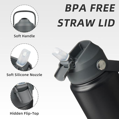 BJPKPK 24oz Insulated Water Bottle, Stainless Steel Bottle - Image 2