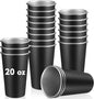 Mimorou 20 Pack 20 oz Stainless Steel Pint Cups Metal Cups Unbreakable Drinking by Mimorou