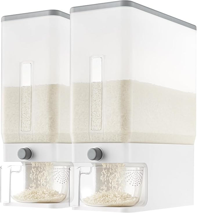 Lifewit Rice Dispenser 25 Lbs, Airtight Storage by Lifewit