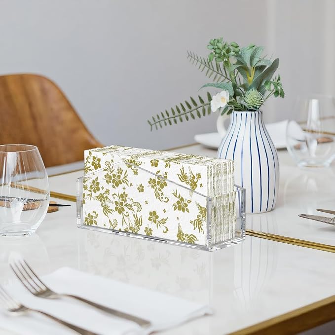 Napkin Holder for Bathroom, Decorative, Lucite Material, for Kitchen, Dining - Image 2