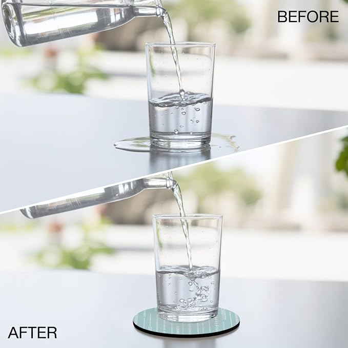 Modern Minimalist Coasters Set of 2 Absorbent Coasters - Image 6