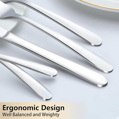 Pleafind 60-Piece Silverware Set Service - Image 4