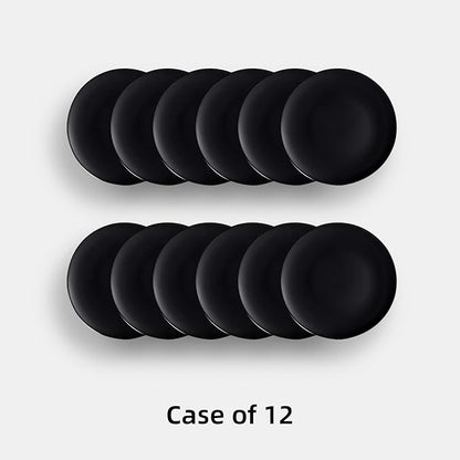 Stoneware Coupe Commercial Grade Dinnerware, Matte Black, Plate 11.25", Case of 12
