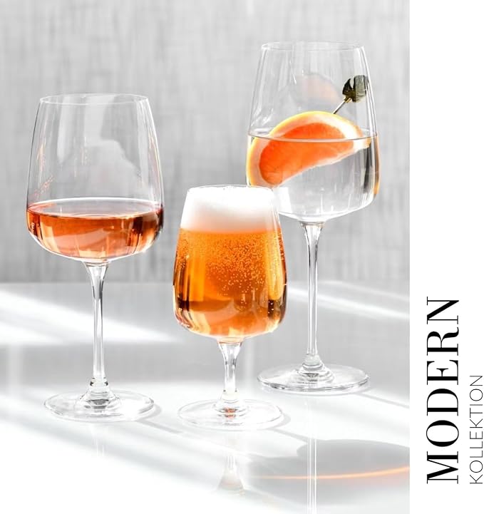 Krosno Red Wine Glasses, 20.3 oz, Modern Collection, Versatile and Durable - Image 5