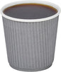 Restaurantware 4 Ounce Ripple Wall Disposable Coffee Cups, 500 Insulated Gray by Restaurantware