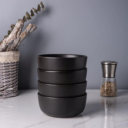 AmorArc Stoneware Cereal Bowls Set of 4, 26oz Soup Ceramic Bowls Set | Modern - Image 7