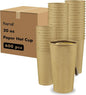 Karat 20oz Kraft Paper Coffee Cups Disposable, Leak-Resistant Double Poly-Lined by Karat