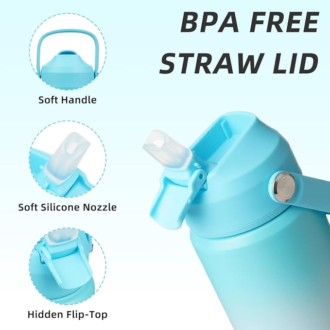 BJPKPK 12oz Insulated Water Bottle, Stainless Steel Bottle - Image 2