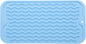 Silicone Dish Drying Mat for Multiple Usage,Easy clean,Eco-friendly,Heat-resistant Silicone Mat for Kitchen Counter or Sink,Refrigerator or Drawer Liner Light Blue S 12 inches x 6 inches