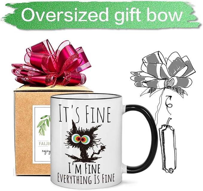 FALJIOK Funny Cat Coffee Mug Gifts - Image 5