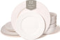 New Bone China 12 Piece Dinnerware Set, Santorini Collection, Daily Use China by SquareHouse