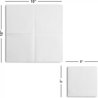 BloominGoods Disposable Linen-Feel Dessert and Beverage Napkins - Made In USA, Soft and absorbant cocktail Paper Napkins For Bar, Restaurant, Café, wedding Or Parties (200-Pack)