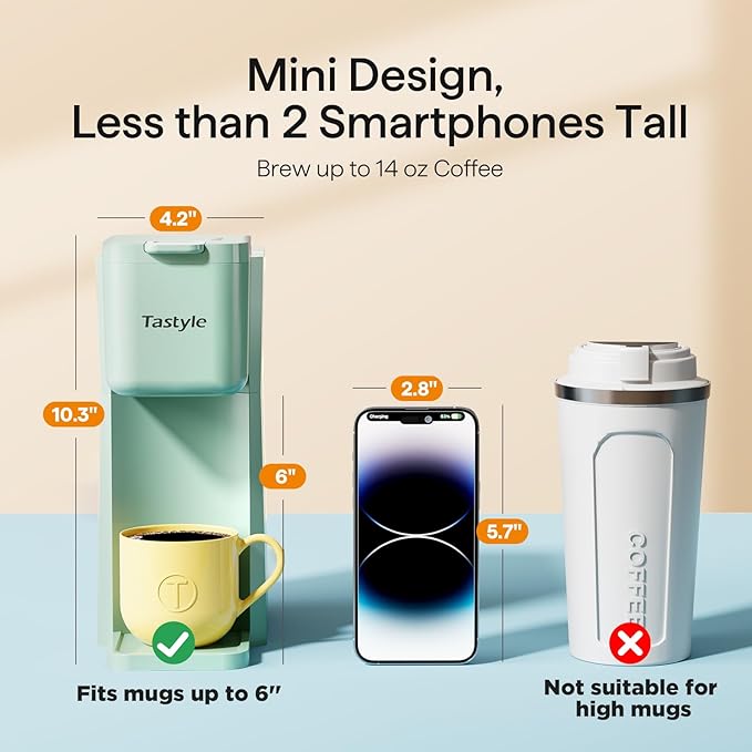 Tastyle Mini Single Serve Hot and Iced Coffee Maker - Image 4