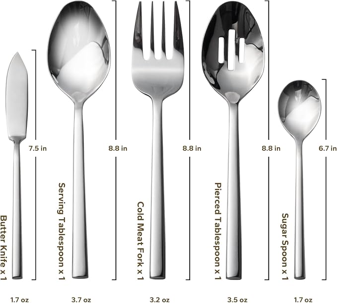 Alata Potter 65-Piece Forged Silverware Set, Service - Image 6