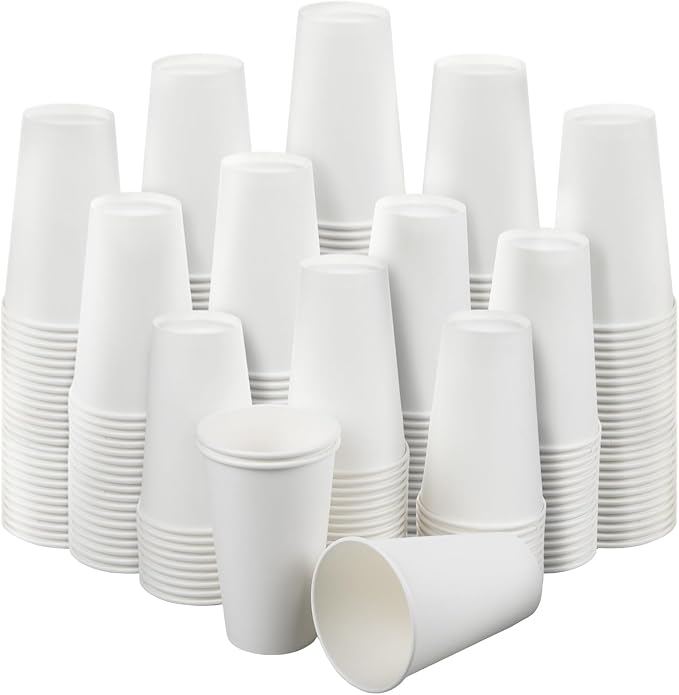 RAZCC 16 oz Paper Cups, 300 Pack 16oz Disposable Paper Coffee Cups, Coffee Cups by RAZCC