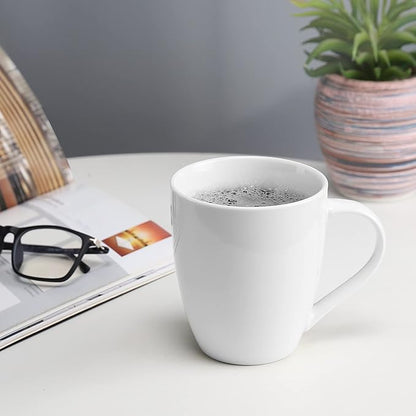 Mfacoy White Coffee Mugs Set of 4, 16 Ounce Mug - Image 6