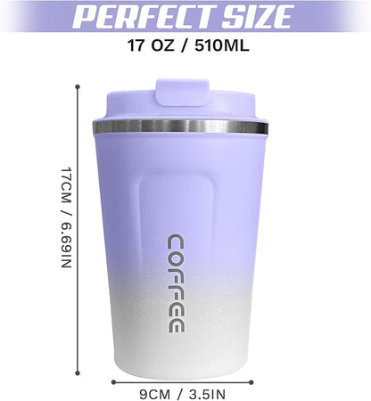 SPLMIFA Travel Coffee Mugs Leak-Proof, Reusable Coffee Cup - Image 4