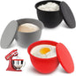 5QT Silicone Mixing Bowls with Lids (3 pack) Compatible with 5QT KitchenAid Mixer, Shatterproof, leak-proof design, Non-slip base, Easy-to-clean food storage bowls, Food-grade silicone