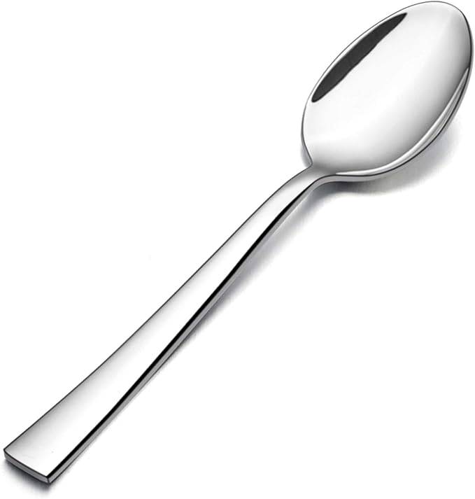 E-far Teaspoon Set of 12, 6.7 Inch Stainless Steel Spoons by E-far