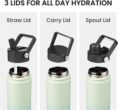 Konokyo 18 oz Insulated Stainless Steel Water Bottle - Image 4