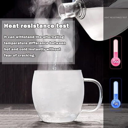 Glass Tea Cup with Infuser and Lid, 17 oz Clear Loose Leaf Tea Infuser Mug | - Image 5