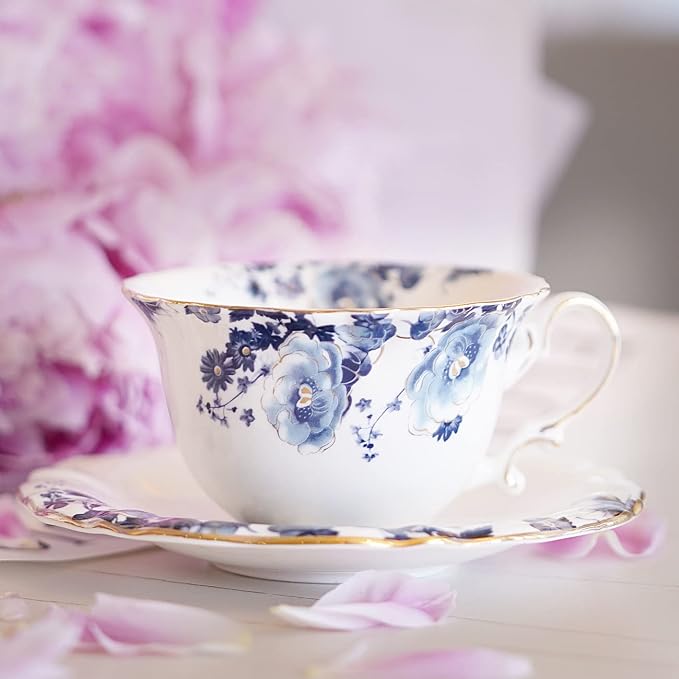 Ceramic Tea Cups Coffee Cup and Saucers Set of 4 - Image 6