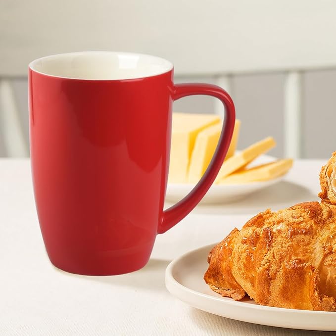 homEdge Porcelain Mug Set, 16 Ounces Cup - Image 3