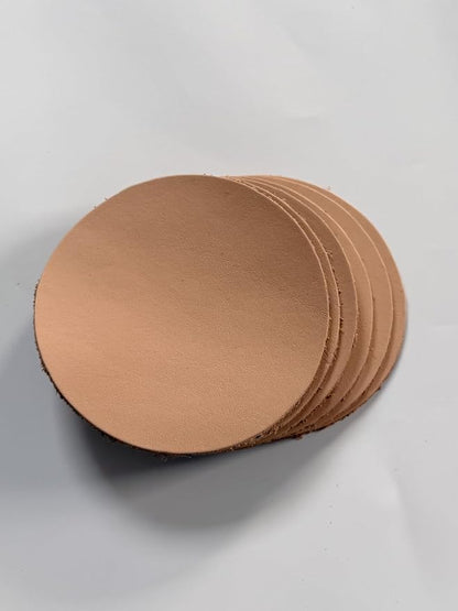Real Natural Grain Leather Coasters – Durable Non-Slip Distressed Design - Image 7
