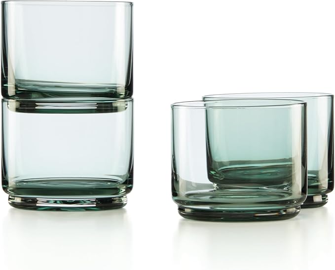 Lenox Tuscany Classics Stackable Drinkware, Dishwasher Safe, Short Glasses by Lenox