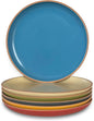 MORA Ceramic Artisan Matte Plates Set, 7.8 in - Set of 6 - The Dessert, Salad, Appetizer, Small Dinner etc Plate. Microwave, Oven, and Dishwasher Safe, Scratch Resistant. Kitchen Porcelain Dish