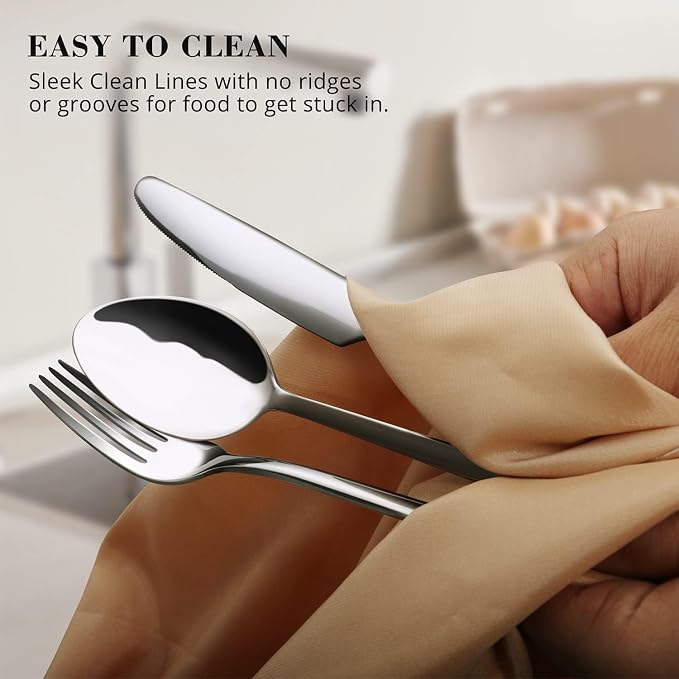 Silverware Set, 5 Piece Flatware Cutlery Set - Image 4