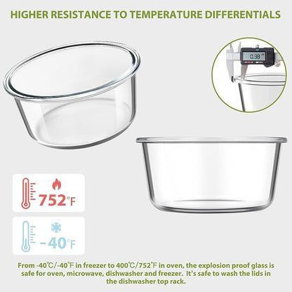 25oz Glass Meal Prep Containers - Image 4