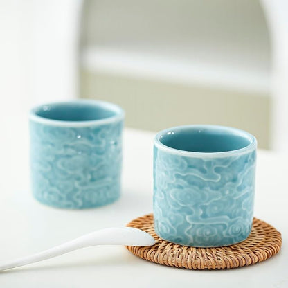 Ceramic Espresso Cups Set of 2 or 4-3oz Demitasse Cups - Image 2