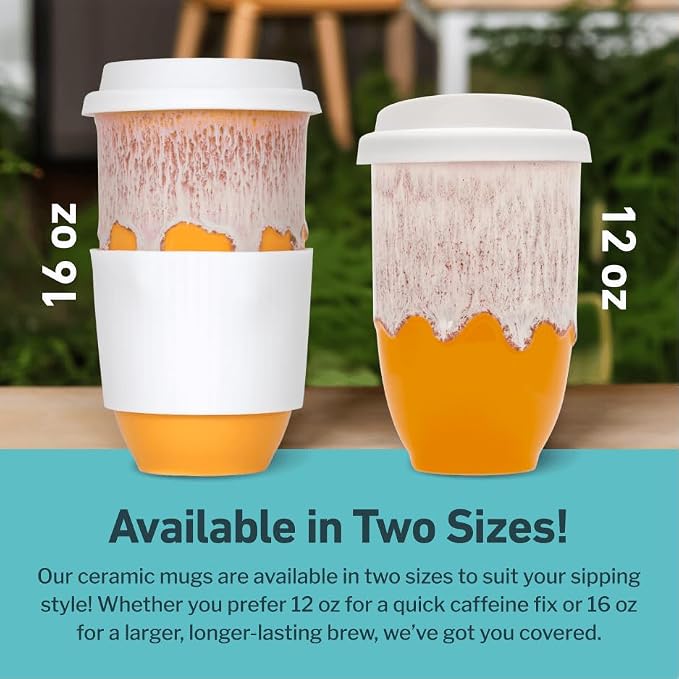NOVA CERAMICS Ceramic Tumbler– Ceramic Travel Mug - Image 5
