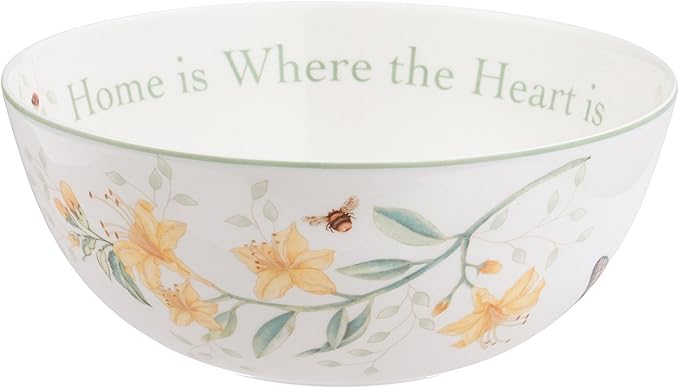 Lenox Butterfly Meadow "Home Is Where The Heart Is" Serving Bowl - Image 2