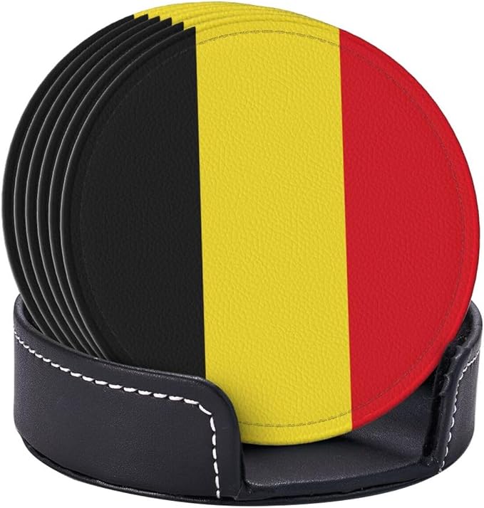 Belgian Flag Coasters for Drinks - Image 8