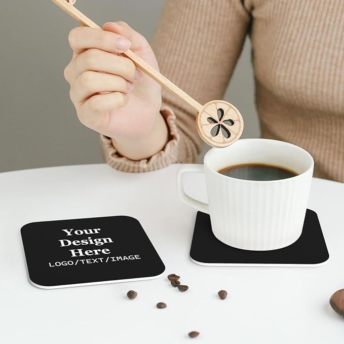 Custom Coasters with Logo Personalized Leather Coasters Bulk | Customized - Image 6